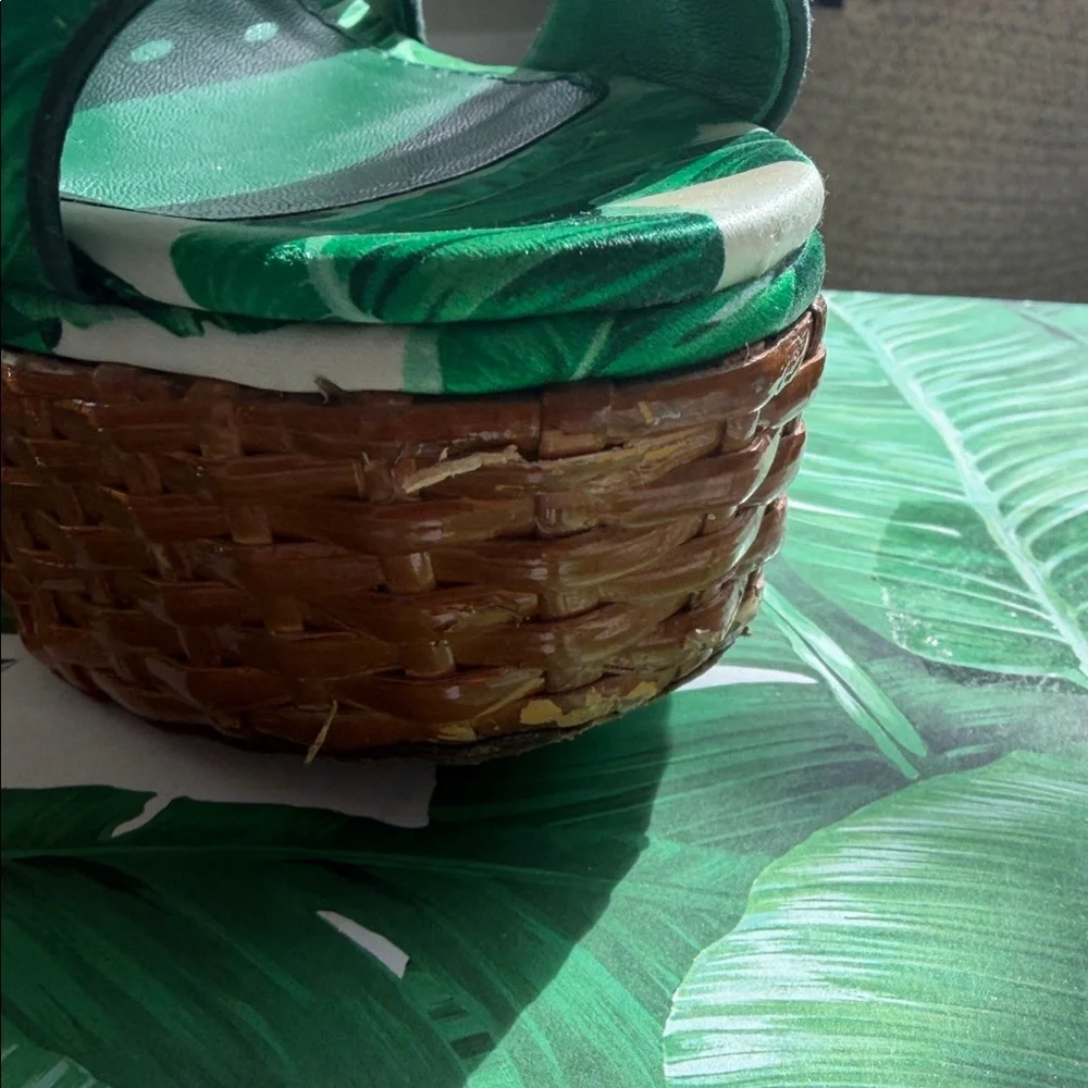 Dolce & Gabbana Green Platform Sandals size 40.5 US10 - Picture 6 of 13